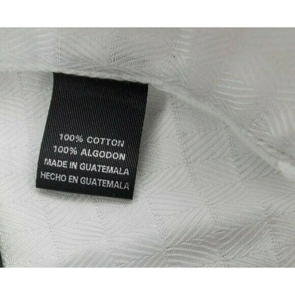 Portfolio Perry Ellis Grandad collar 15 1/2 32/33 White Dress Shirt 3K1660 - Picture 8 of 9